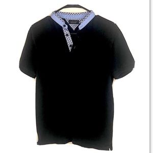 Zara Shirt Men’s Henley Black Medium